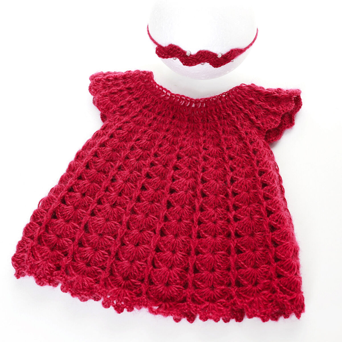 Neugeborenen Set für Mädchen Kleid und Stirnband
