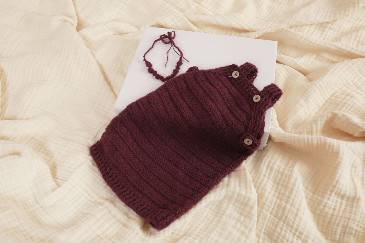 Träger Kleid + Stirnband