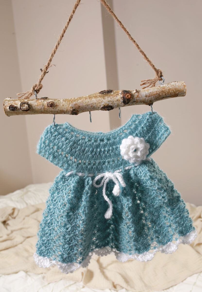 Häkel Kleid mit Stirnband