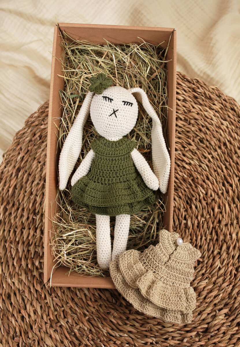 Schlappohr Hase, personalisiert, Amigurumi Mädchen