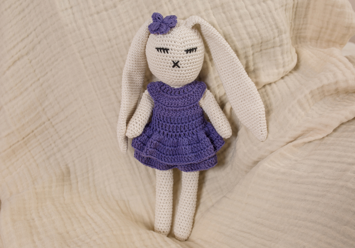 Schlappohr Hase, personalisiert, Amigurumi Mädchen