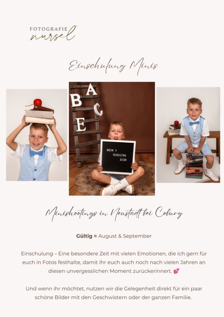 Einschulung Aktion Fotografie Nursel
