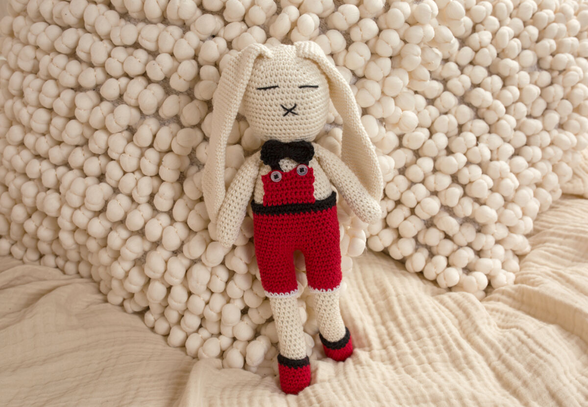 Häkel Hase personalisiert Weihnachten