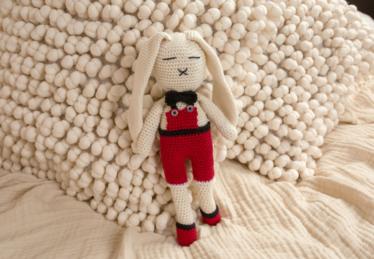 Häkel Hase personalisiert Weihnachten