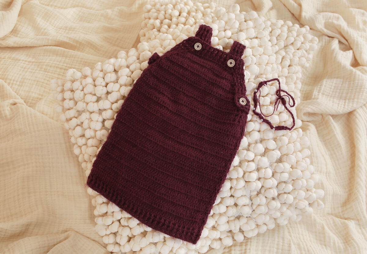 Träger Kleid + Stirnband