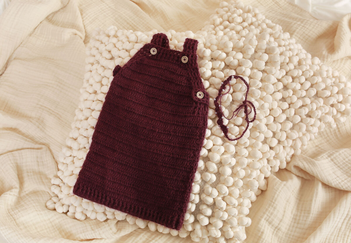 Träger Kleid + Stirnband