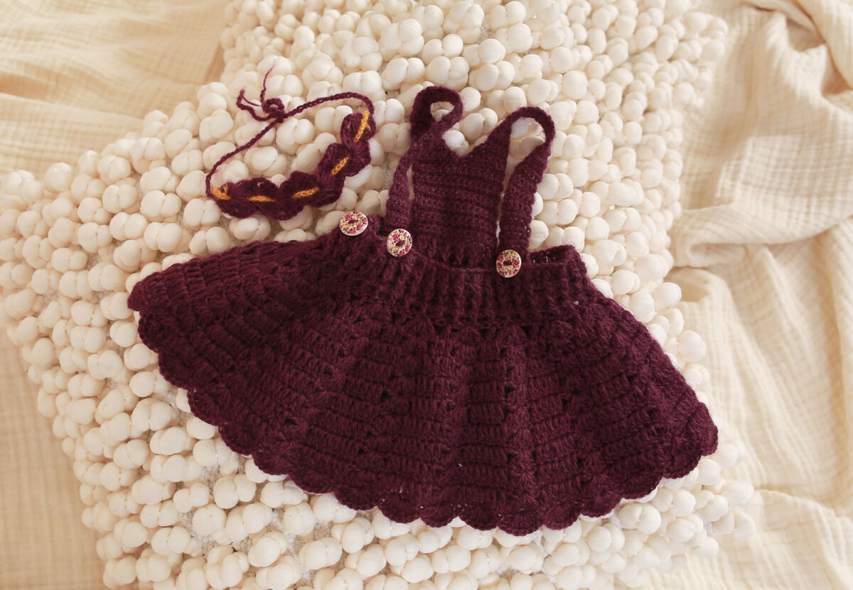 Träger Kleid + Stirnband