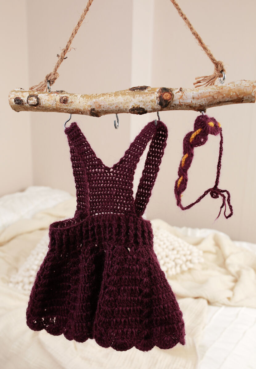 Träger Kleid + Stirnband