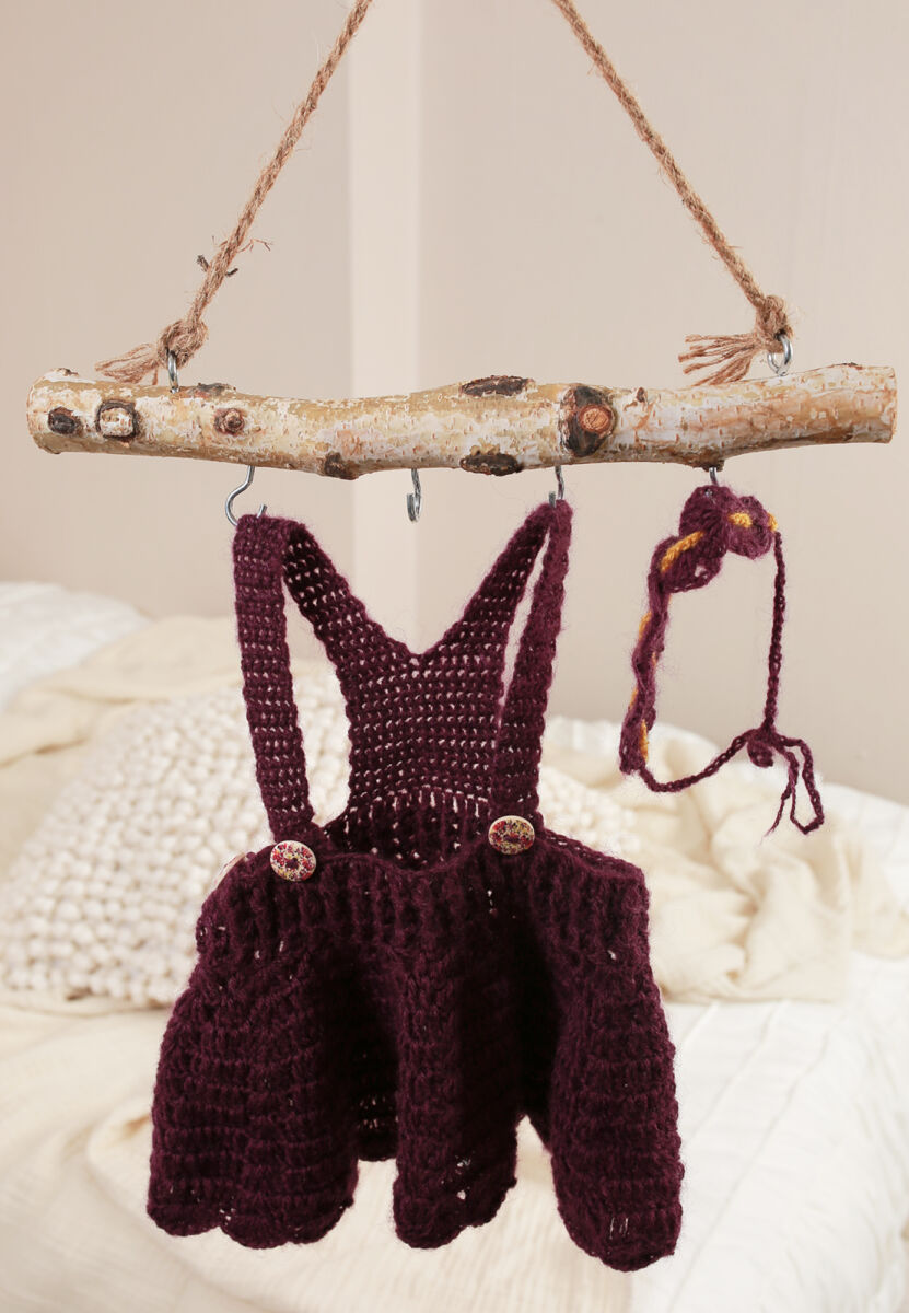 Träger Kleid + Stirnband